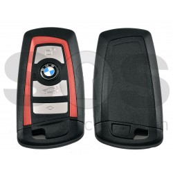 Смарт кутийка за ключ на BMW F Series 4 бутона HU100R Red Line БЕЗ ЛОГО