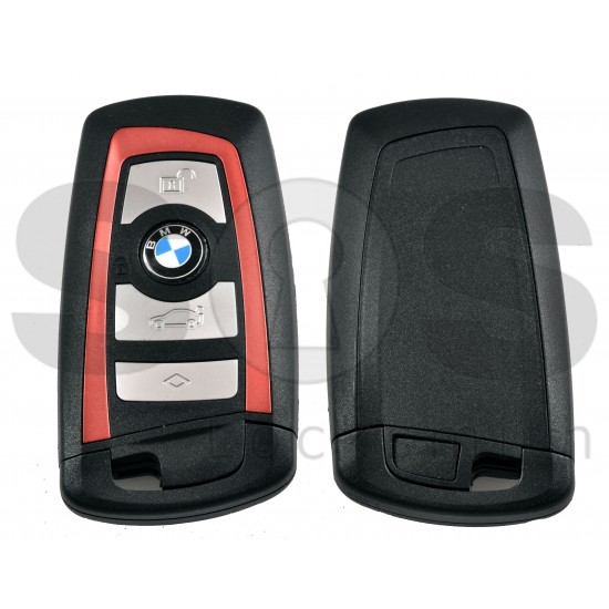 Смарт кутийка за ключ на BMW F Series 4 бутона HU100R Red Line БЕЗ ЛОГО