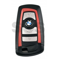Смарт кутийка за ключ на BMW F Series 4 бутона HU100R Red Line БЕЗ ЛОГО