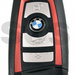 Смарт кутийка за ключ на BMW F Series 4 бутона HU100R Red Line БЕЗ ЛОГО