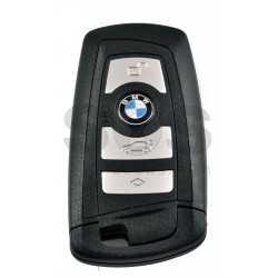 Кутийка за ключ (смарт) за BMW F-серия с 4 бутона - HU100R  без лого Black line