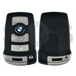 КУТИЙКА ЗА КЛЮЧ (СМАРТ) KEYLESS GO ЗА BMW E65 С 4 БУТОНА - HU92 БЕЗ ЛОГО