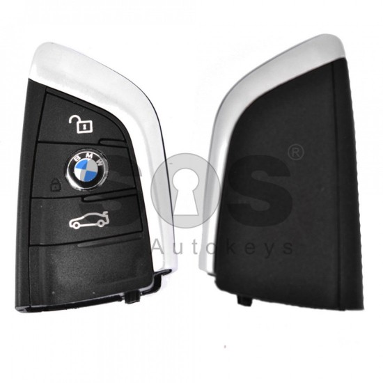 Кутийка за ключ (смарт) за BMW F-серия G-серия 3 бутона - HU100R без лого нов модел Кутийка за ключ (смарт) за BMW F-серия G-серия 3 бутона - HU100R без лого нов модел