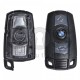 Кутийка за ключ (смарт) за BMW Е-серия с 3 бутона - HU92 БЕЗ ЛОГО KEYLESS GO