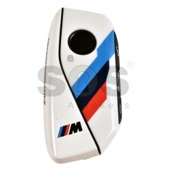 Кутийка за ключ (смарт) за BMW 4 бутона - HU101R  WHITE M без лого