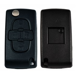 Кутийка за ключ (сгъваем) за PEUGEOT/CITROEN с 4 бутона - VA2- без място за батерия