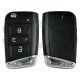 Кутийка за ключ Volkswagen (Flip) 3+1P бутони HU162T MQB